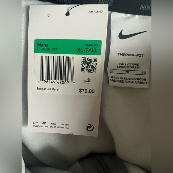 🆕 Nike Therma-Fit Gray Hoodie - Picture 4 of 4